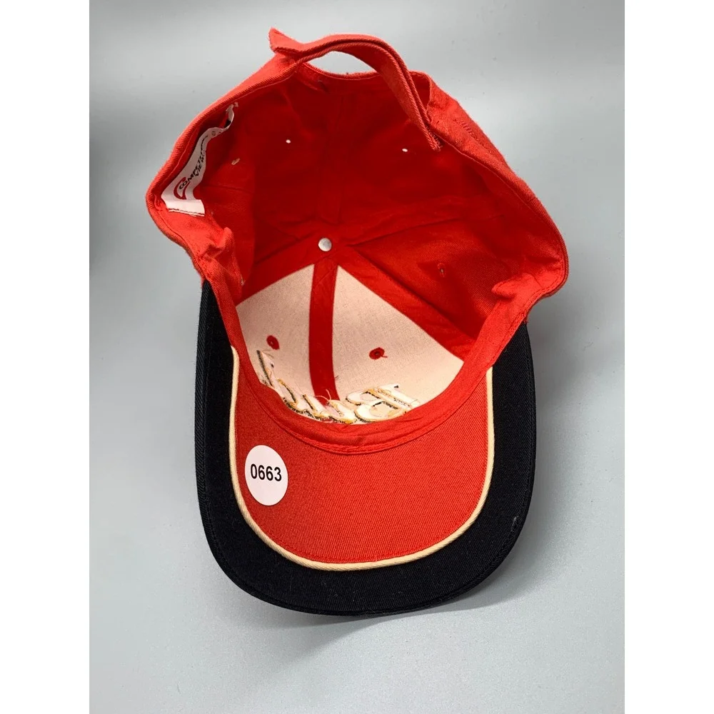 Vintage Budweiser Dale Earnhardt Jr 8 NASCAR Racing Hat Red Adjustable Cap Mens